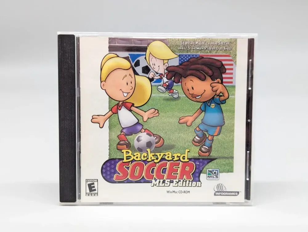 Backyard Soccer MLS Edition PC CD ROM Game Tested Complete Jewel Case